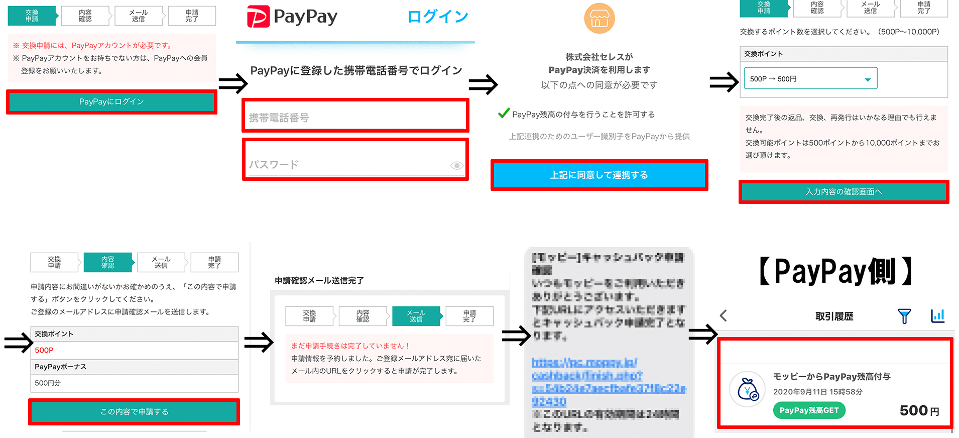 PayPay交換手順