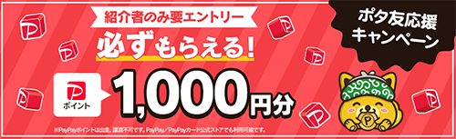 ポタ友応援キャンペーンPayPay