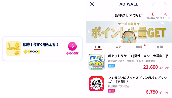 AD WALLの案件ページ画像