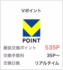 モッピー交換Vポイント